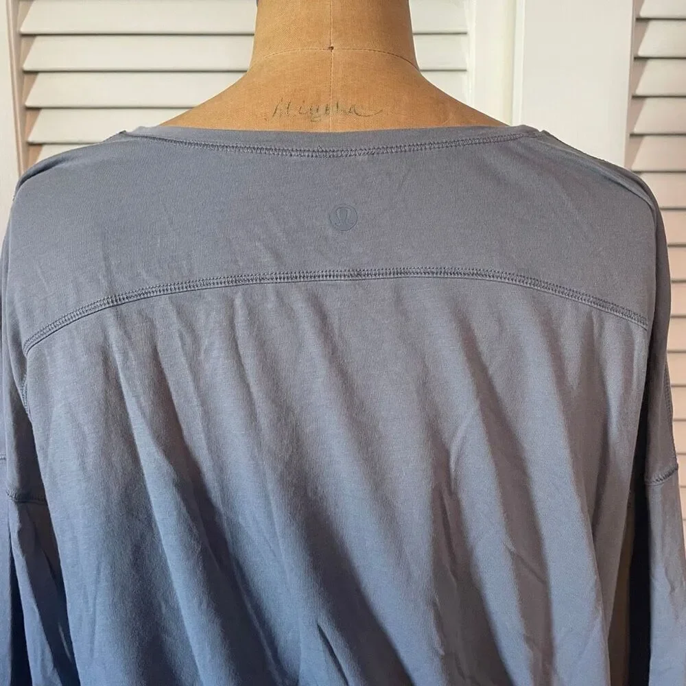 LULULEMON | to the point long sleeve periwinkle blue top